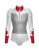 Rodeo Carter Long Puff Sleeve with TNeck and Keyhole Back Leotard