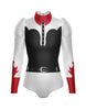 Rodeo Carter Long Puff Sleeve with TNeck and Keyhole Back Leotard
