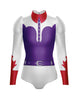 Rodeo Carter Long Puff Sleeve with TNeck and Keyhole Back Leotard