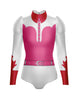 Rodeo Carter Long Puff Sleeve with TNeck and Keyhole Back Leotard