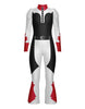 Rodeo Carter LS Puff Sleeve Zipper Back Flare Pant Unitard