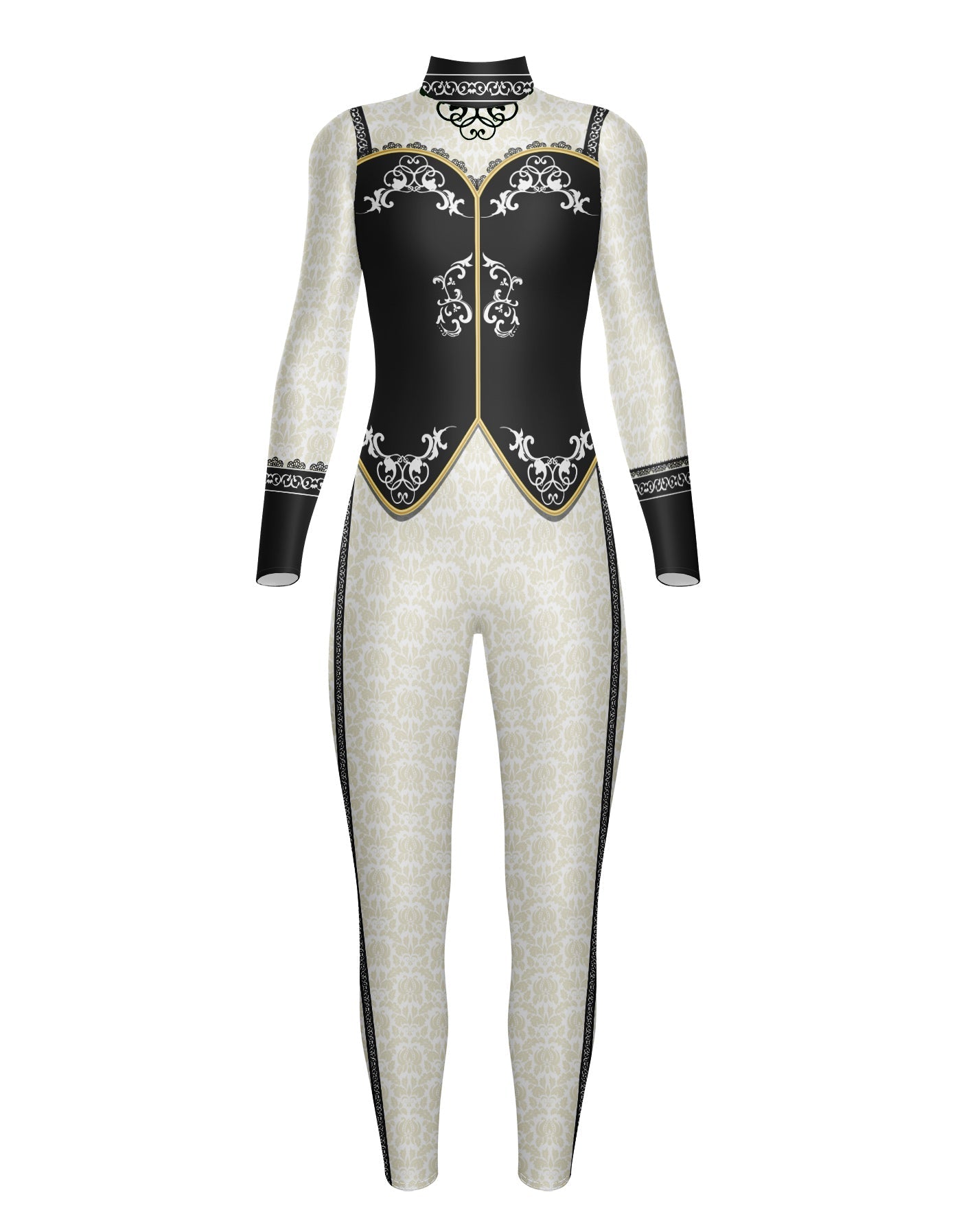 Antique Wardrobe LS Tneck Zipper Back Unitard