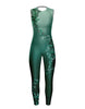 Falling Petals Sleeveless Open Back Unitard
