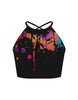 Paint Splatter Moving On Crop Top