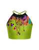 Paint Splatter Moving On Crop Top