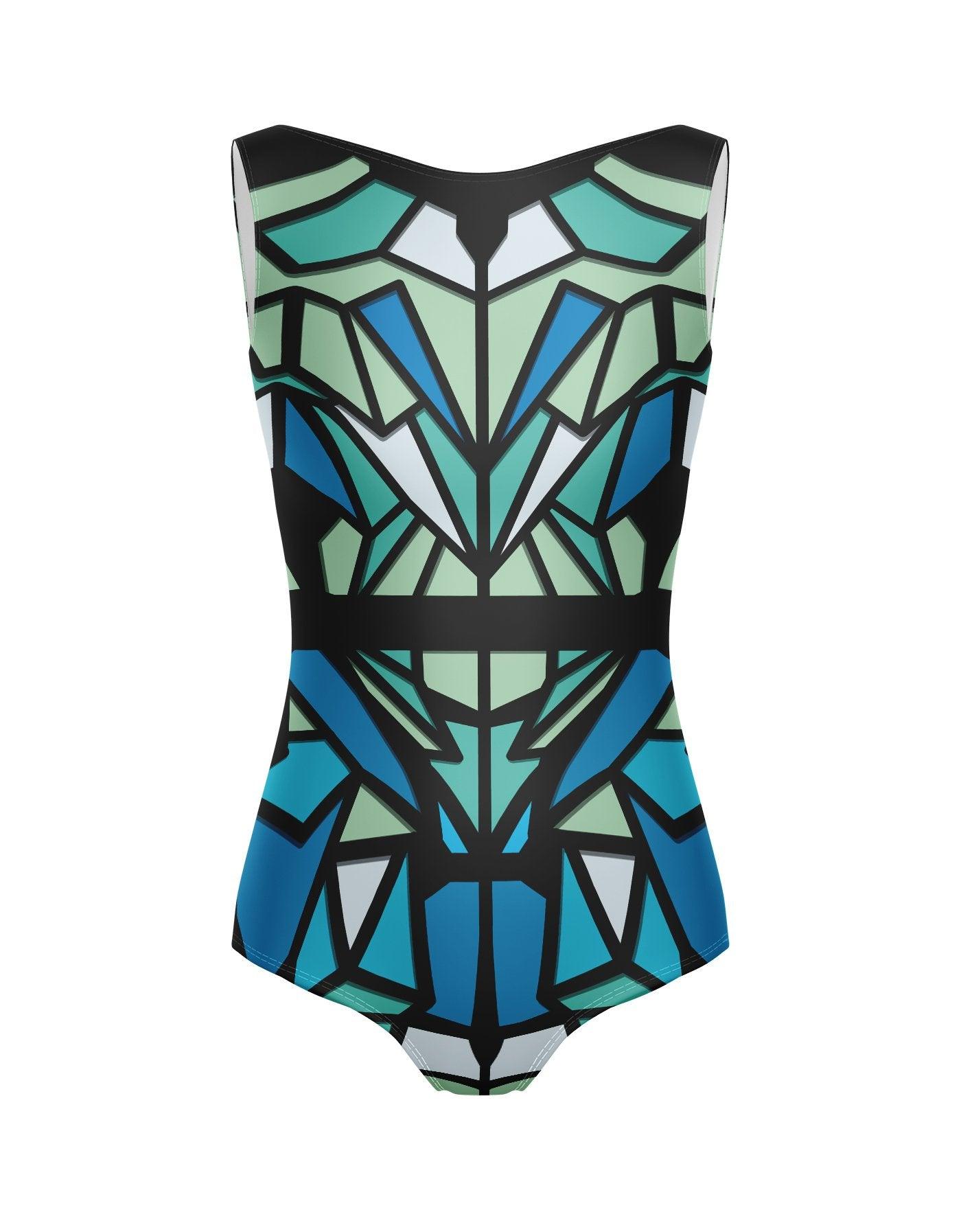 Custom Stained Glass Mini Tank Leotard