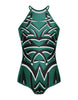 Tribal Coloured Halter Leotard