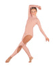 Solid Lycra LS TNeck Open Back Unitard with Cutouts