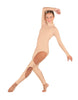 Solid Lycra LS TNeck Open Back Unitard with Cutouts