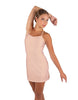 Solid Lycra Align Cami Dress with Pocket Shorts