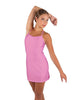 Solid Lycra Align Cami Dress with Pocket Shorts
