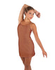Solid Lycra Align Cami Dress with Pocket Shorts