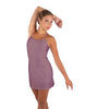 Solid Lycra Align Cami Dress with Pocket Shorts