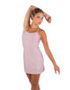 Solid Lycra Align Cami Dress with Pocket Shorts