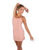 Solid Lycra Align Cami Dress with Pocket Shorts