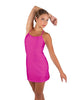 Solid Lycra Align Cami Dress with Pocket Shorts