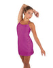 Solid Lycra Align Cami Dress with Pocket Shorts