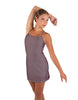 Solid Lycra Align Cami Dress with Pocket Shorts