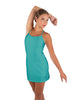 Solid Lycra Align Cami Dress with Pocket Shorts