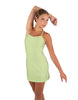 Solid Lycra Align Cami Dress with Pocket Shorts