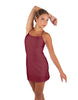 Solid Lycra Align Cami Dress with Pocket Shorts