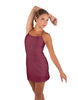 Solid Lycra Align Cami Dress with Pocket Shorts