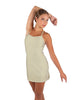 Solid Lycra Align Cami Dress with Pocket Shorts