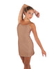 Solid Lycra Align Cami Dress with Pocket Shorts
