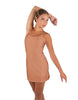 Solid Lycra Align Cami Dress with Pocket Shorts
