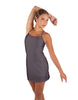 Solid Lycra Align Cami Dress with Pocket Shorts