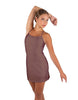 Solid Lycra Align Cami Dress with Pocket Shorts