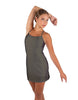 Solid Lycra Align Cami Dress with Pocket Shorts