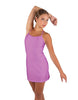 Solid Lycra Align Cami Dress with Pocket Shorts