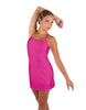 Solid Lycra Align Cami Dress with Pocket Shorts