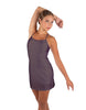 Solid Lycra Align Cami Dress with Pocket Shorts