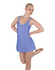 Solid Lycra Align Strap Dress with Pocket Shorts