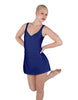 Solid Lycra Align Strap Dress with Pocket Shorts