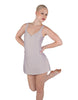 Solid Lycra Align Strap Dress with Pocket Shorts