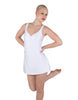 Solid Lycra Align Strap Dress with Pocket Shorts
