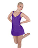 Solid Lycra Align Strap Dress with Pocket Shorts