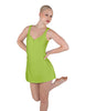 Solid Lycra Align Strap Dress with Pocket Shorts