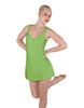 Solid Lycra Align Strap Dress with Pocket Shorts