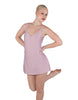 Solid Lycra Align Strap Dress with Pocket Shorts