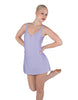 Solid Lycra Align Strap Dress with Pocket Shorts