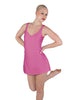 Solid Lycra Align Strap Dress with Pocket Shorts