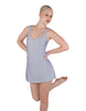 Solid Lycra Align Strap Dress with Pocket Shorts