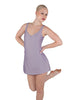 Solid Lycra Align Strap Dress with Pocket Shorts
