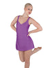 Solid Lycra Align Strap Dress with Pocket Shorts