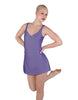 Solid Lycra Align Strap Dress with Pocket Shorts