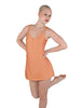 Solid Lycra Align Strap Dress with Pocket Shorts